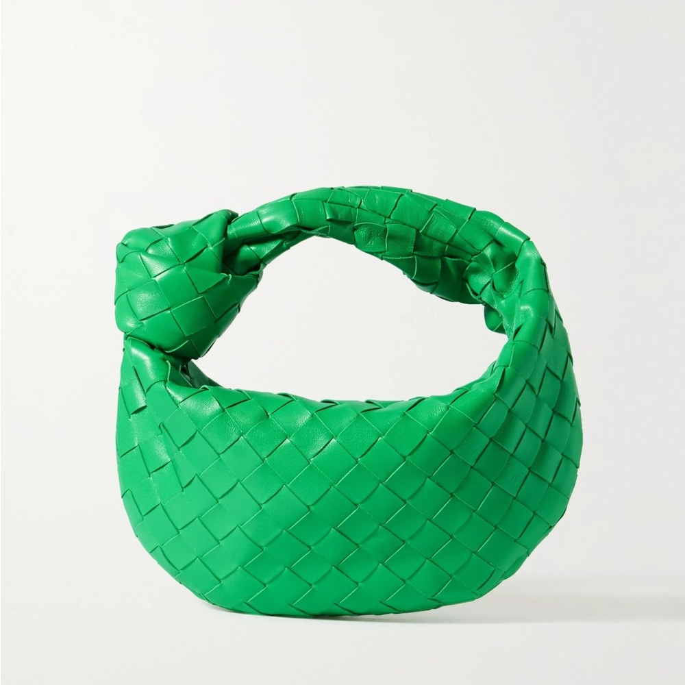 Authentic Bottega Jodie mini knotted intrecciato leather tote